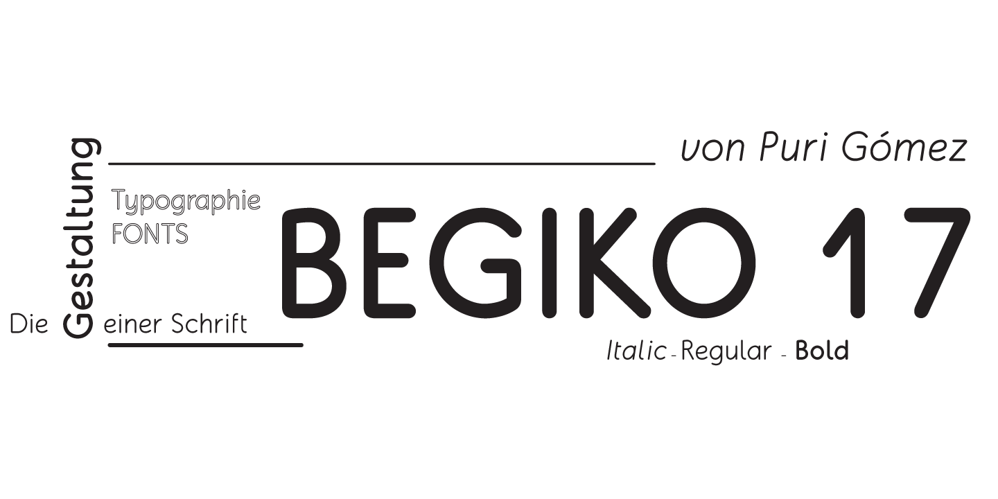 Example font Begiko 17 #5